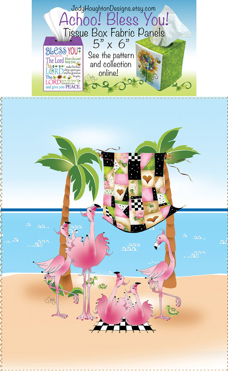 Flamingo Tissue Box Panel