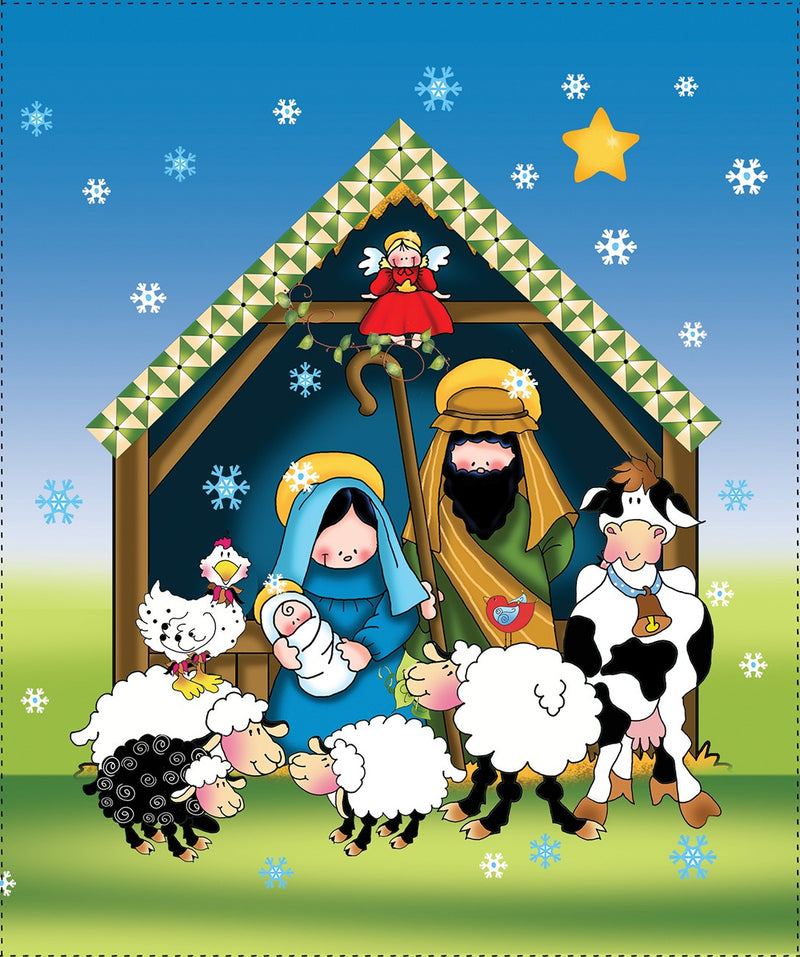 Nativity Tissue Box Panel