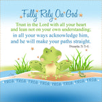 Fabric Art Panel 6in FROG