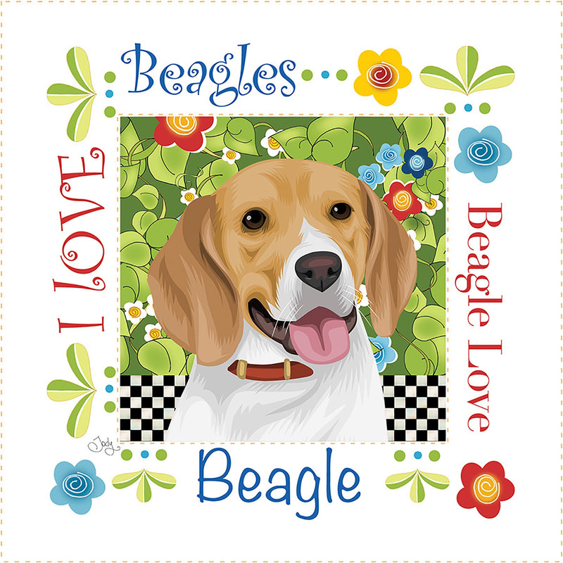 Art Panel 6in Beagle