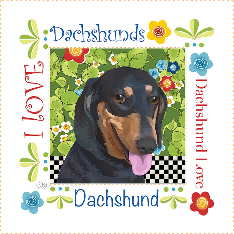 Art Panel 6in Dachshund