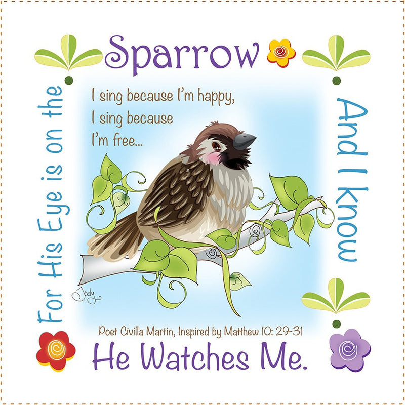 Art Panel 6in Sparrow