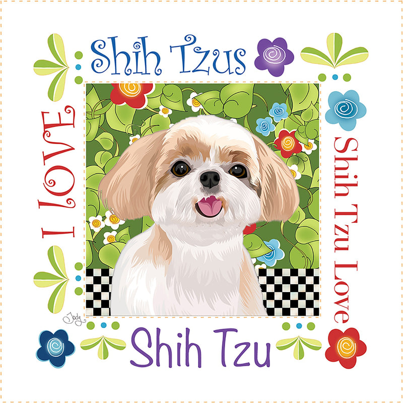 Art Panel 6in ShihTzus
