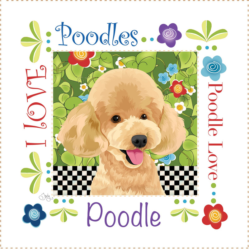 Art Panel 6in Poodle