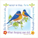 Art Panel 6in Bluebirds