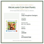 Product Specifications – Highland Cow 6in Panel