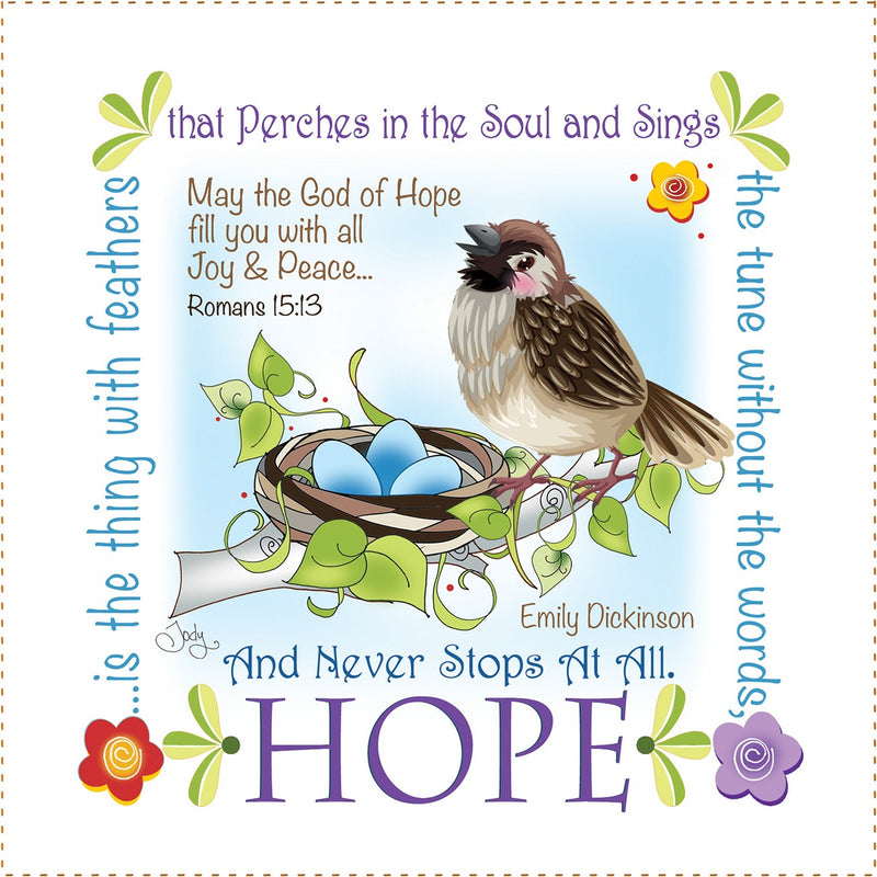 Art Panel 6in Hope Sparrow