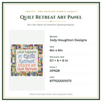 Product Specifications – Quilt Retreat Art Panel