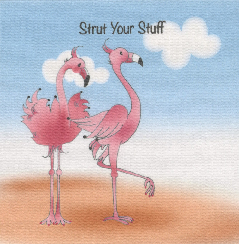 Flamingo Strut Art Panel