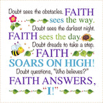 Art Panel Faith Doubt