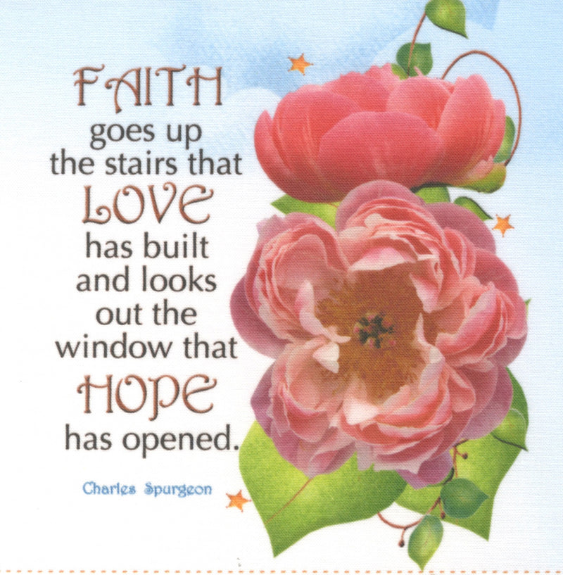 Art Panel Floral Faith