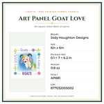 Product Specifications – Art Panel Goat Love