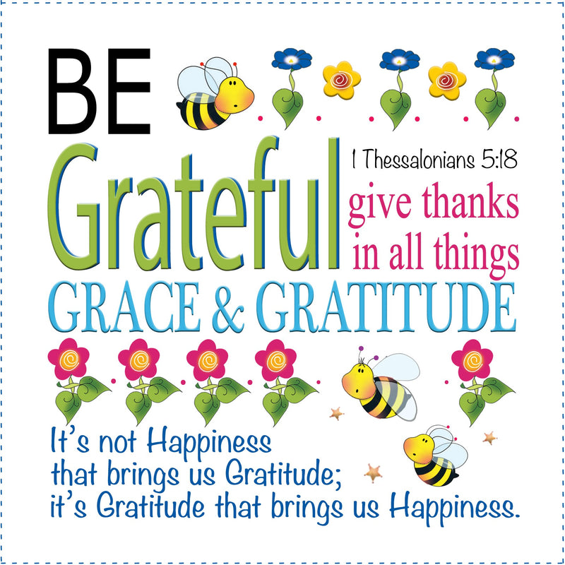Art Panel - Be Grateful 6in x 6in