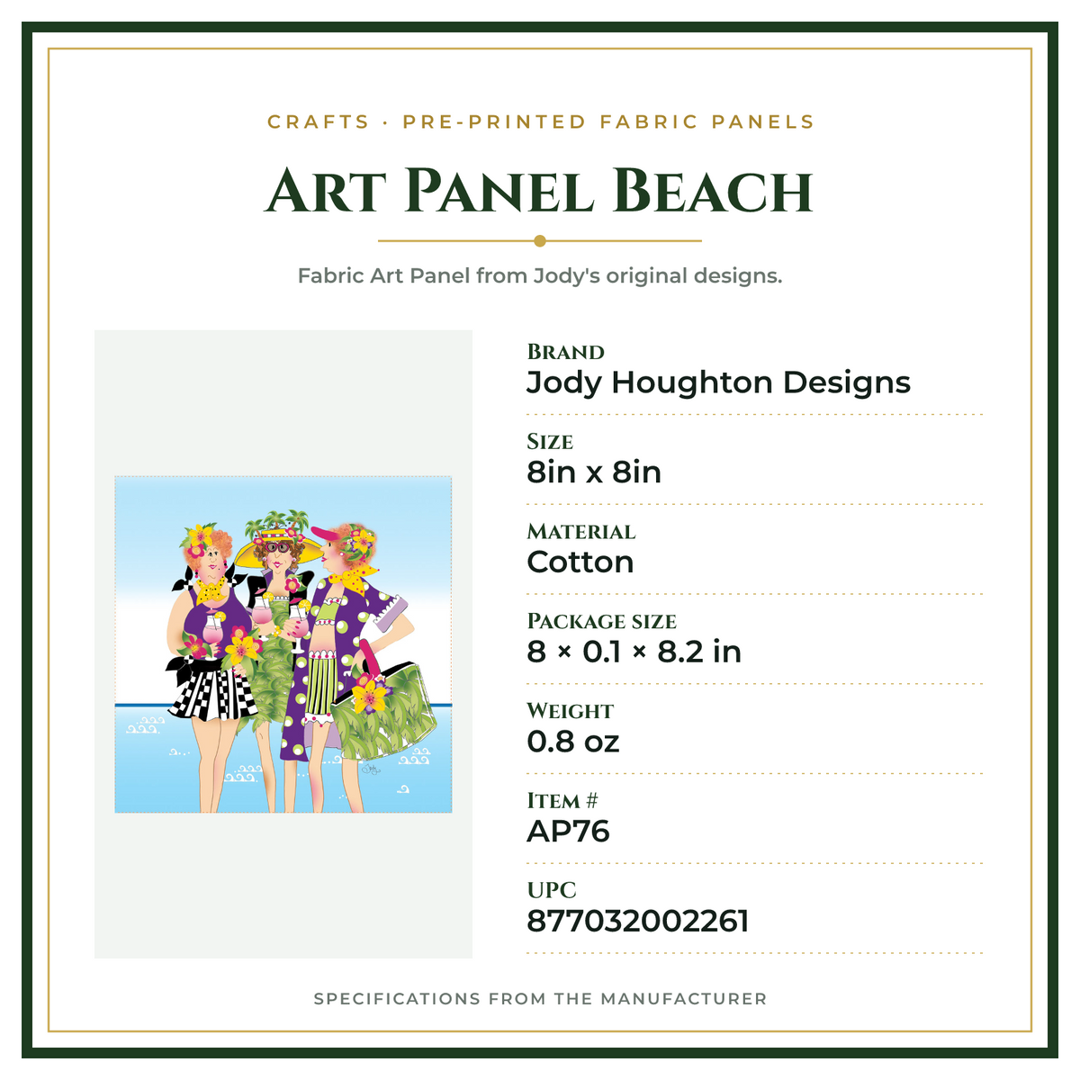 Product Specifications – Art Panel Beach