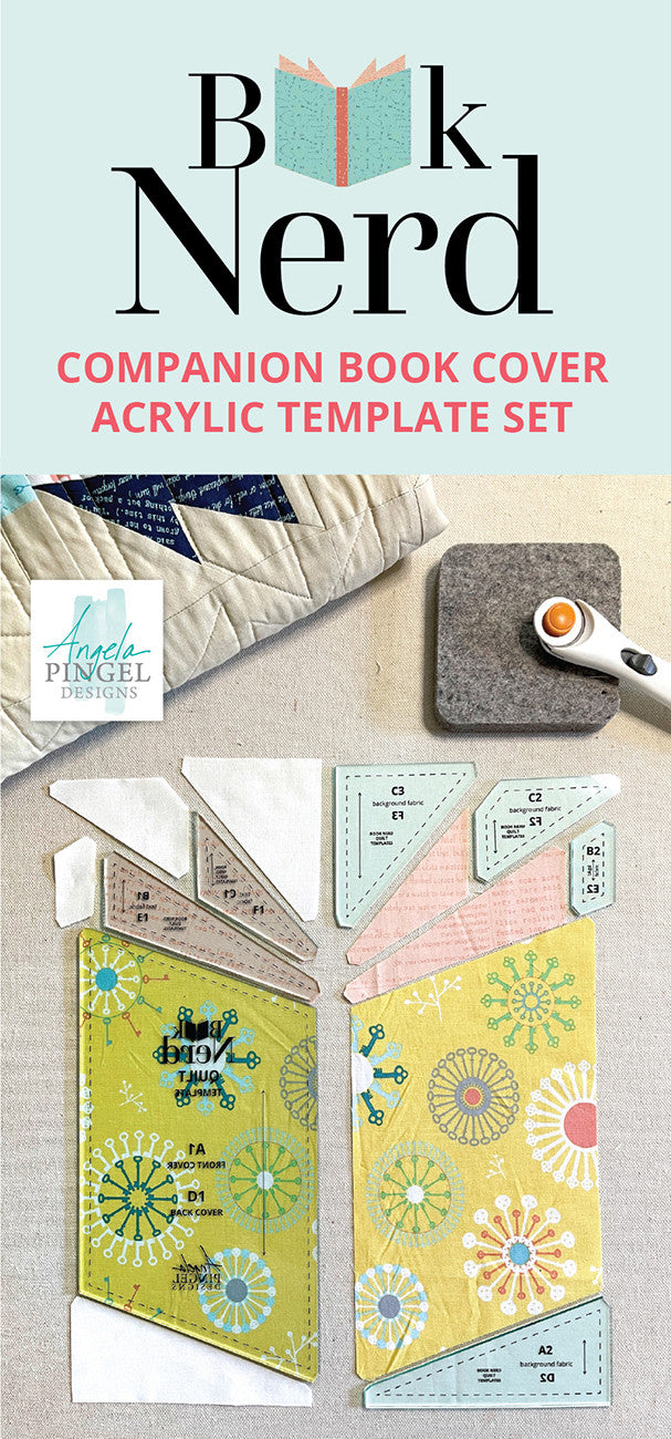 Book Nerd Companion Book Cover Acrylic 7 piece Template Set