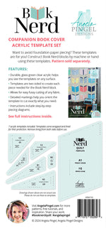 Book Nerd Companion Book Cover Acrylic 7 piece Template Set