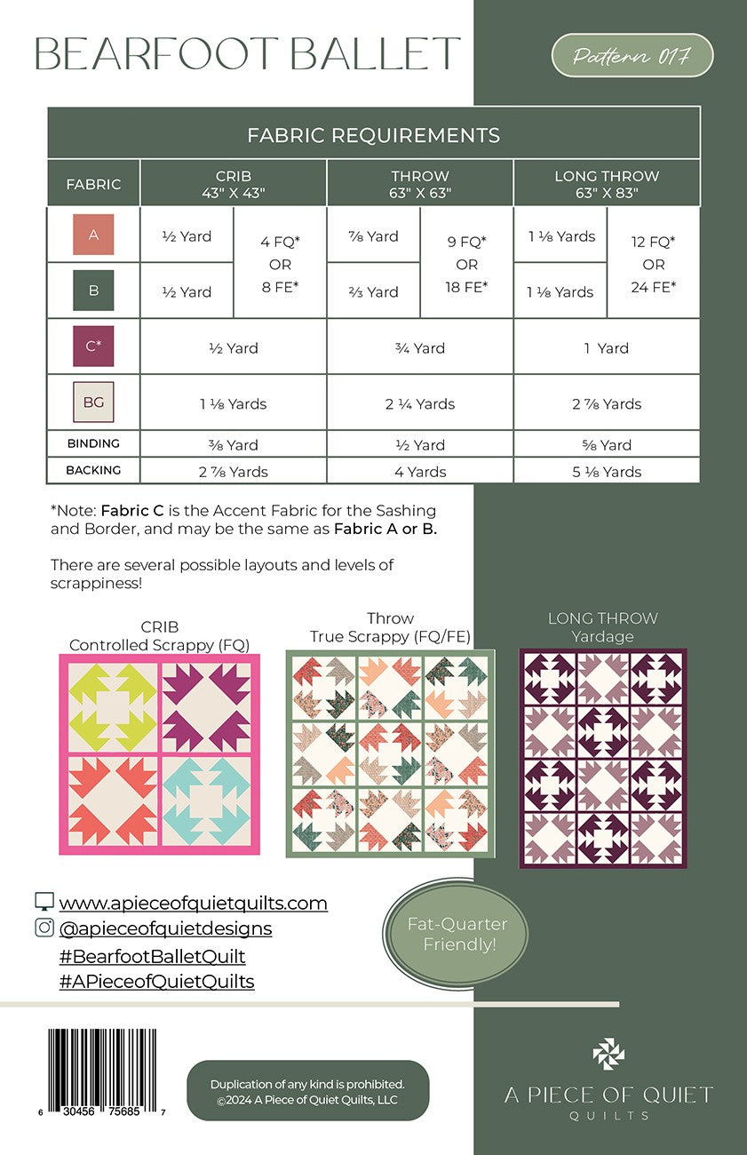 Bearfoot Ballet Quilt