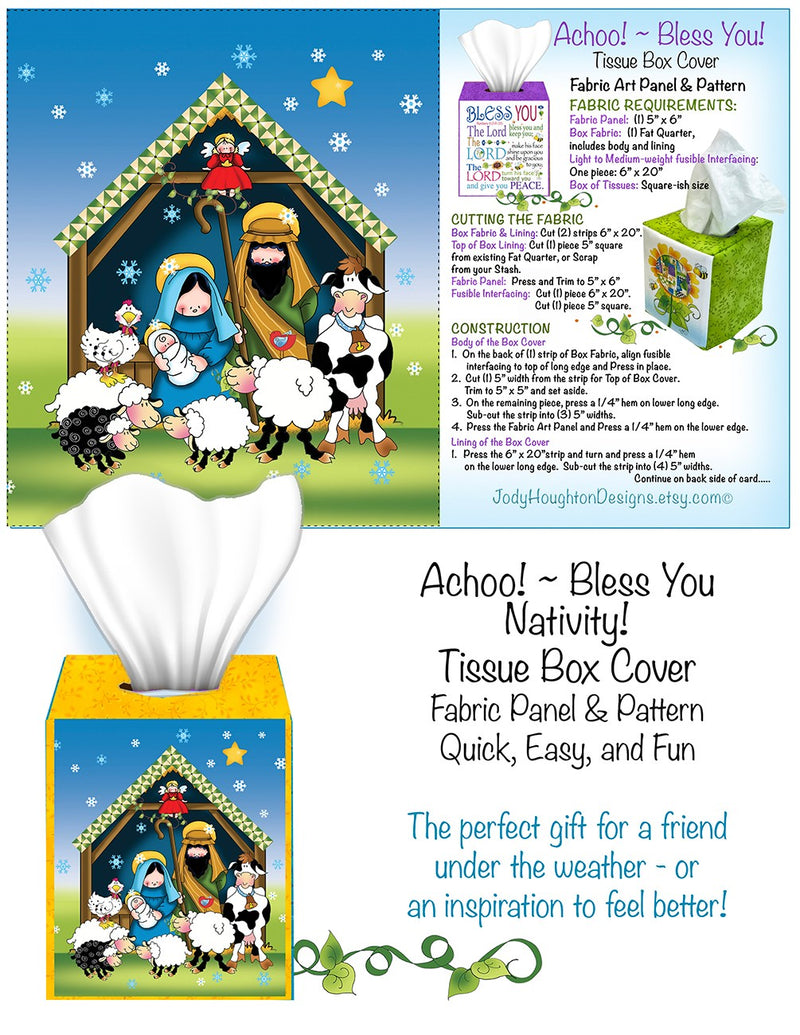Nativity Tissue Box Panel Instructions