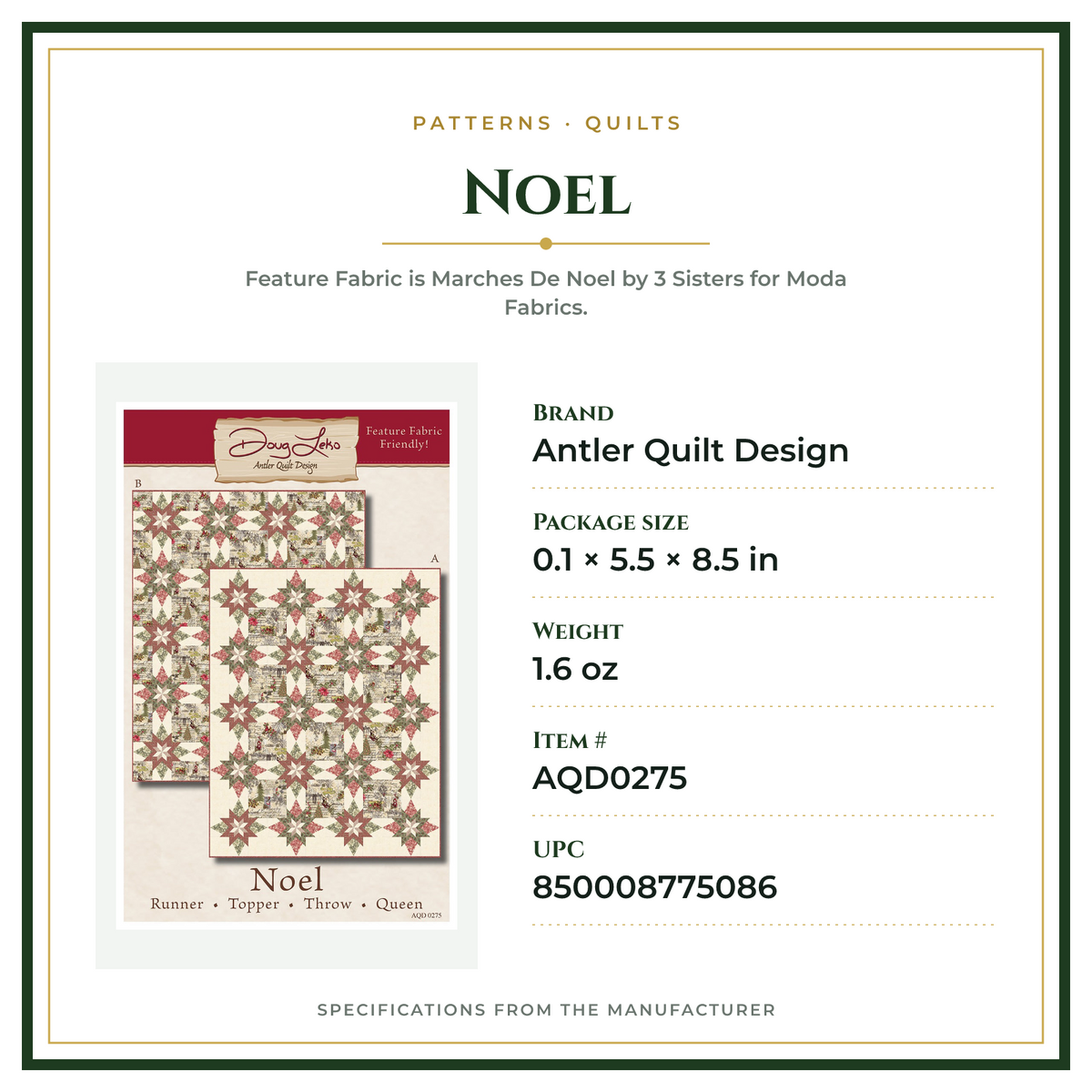 Product Specifications – Noel