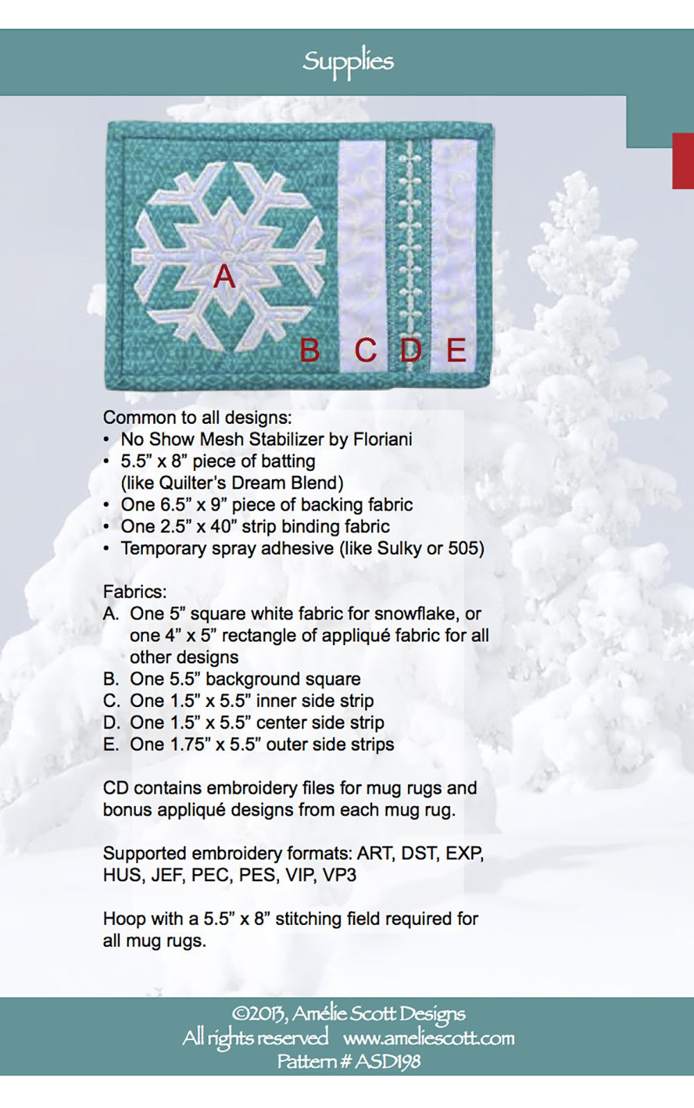 Winter Mug Rugs