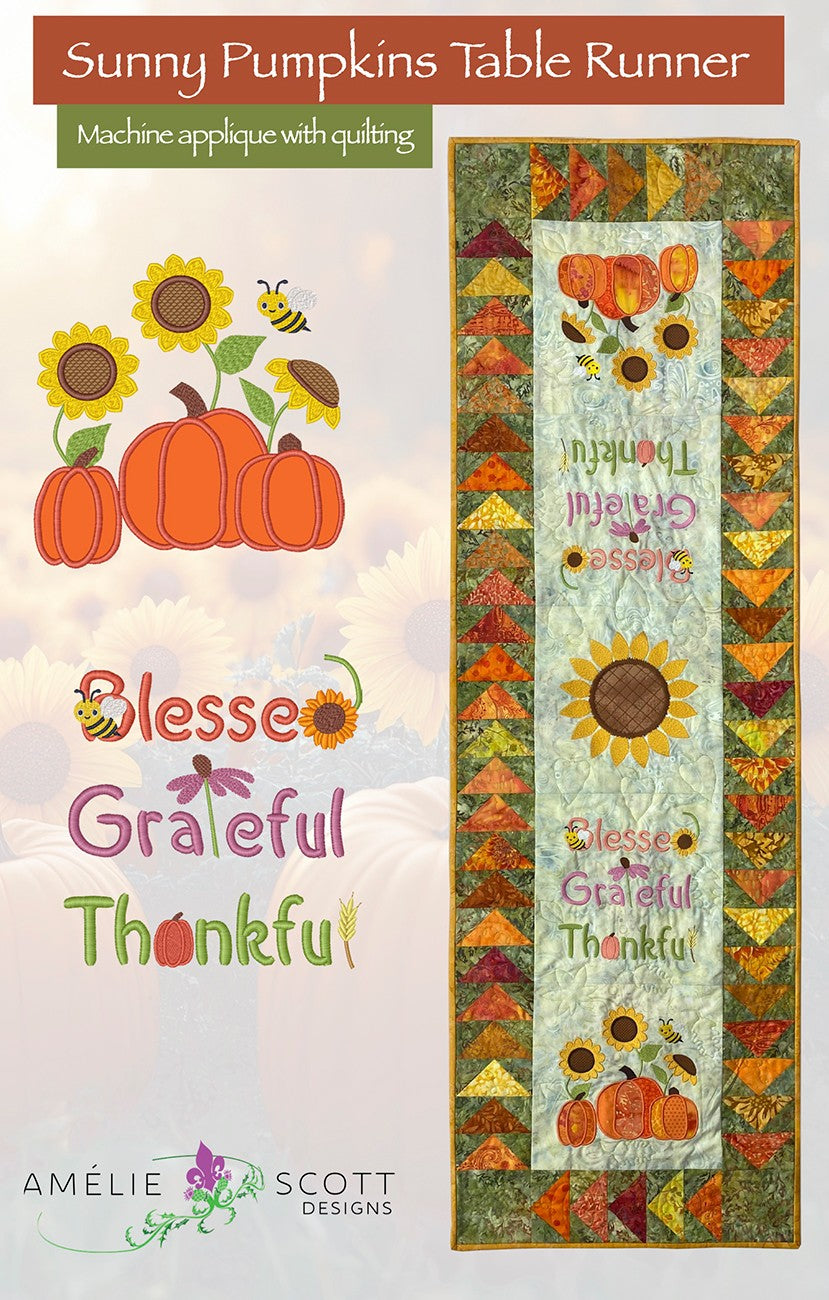 Sunny Pumpkins Table Runner