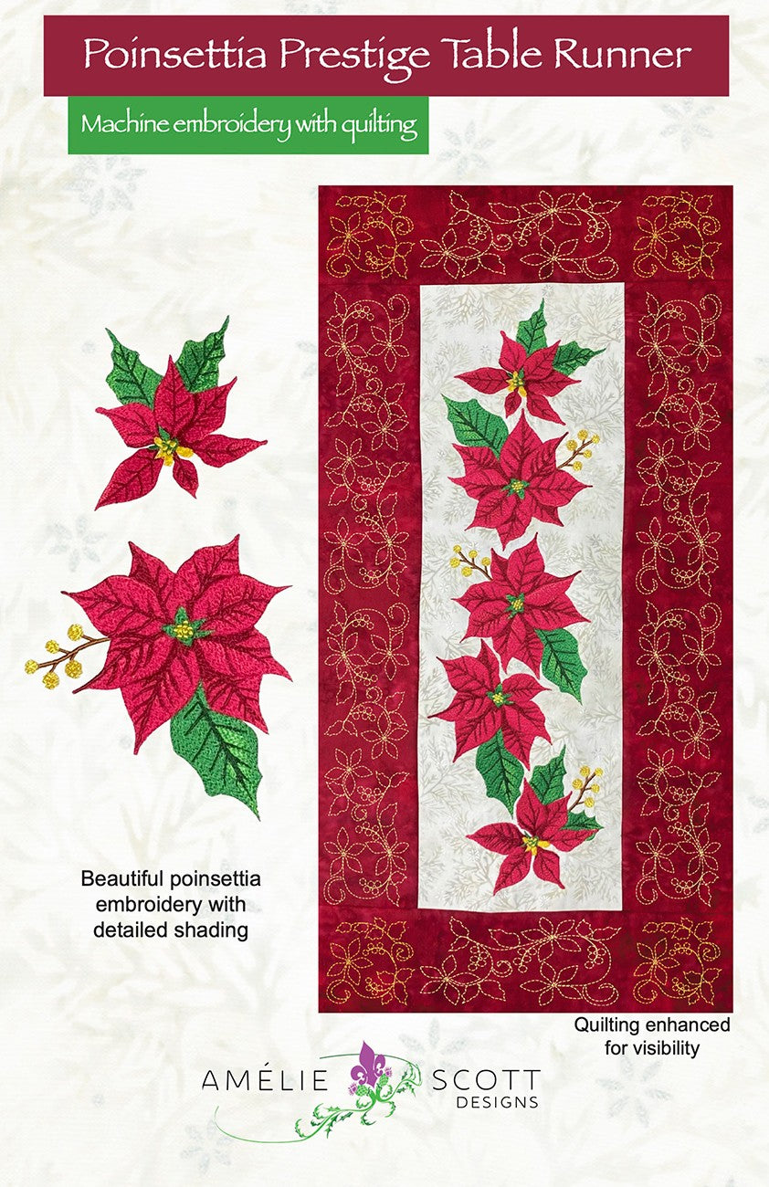 Poinsettia Prestige Table Runner