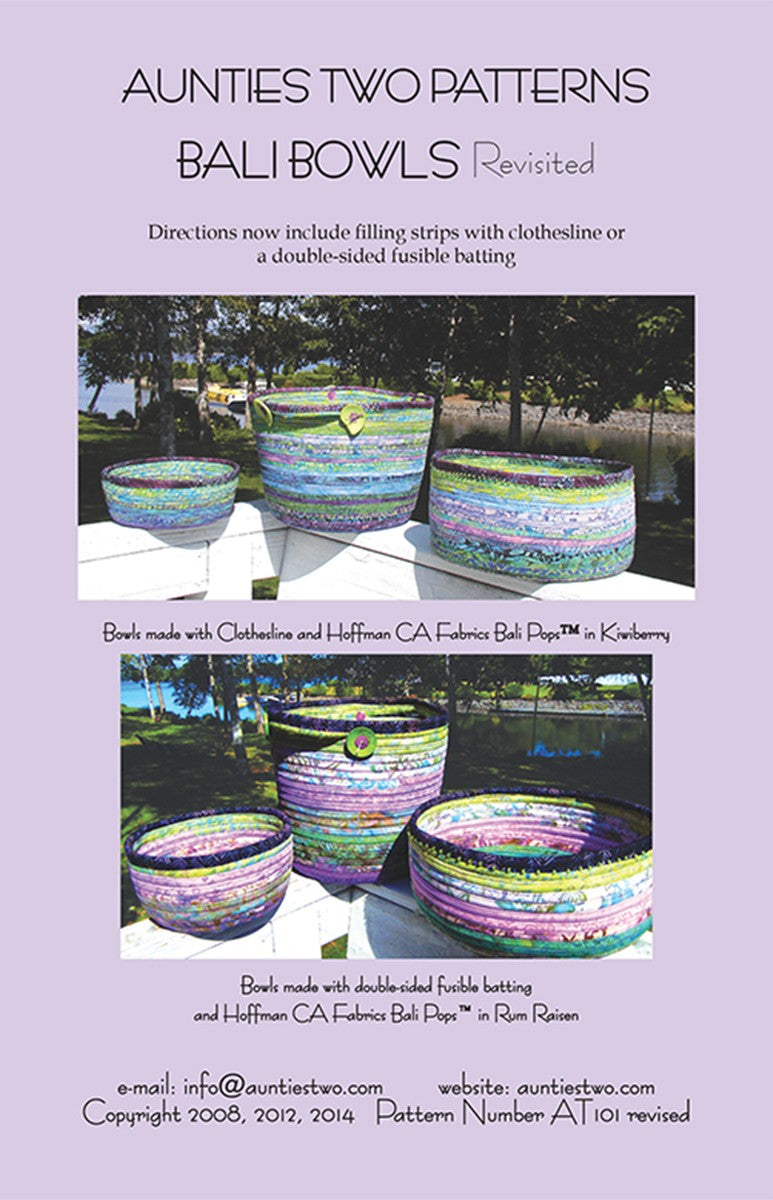 Bali Bowls - Fabric Covered Clothesline Crafts