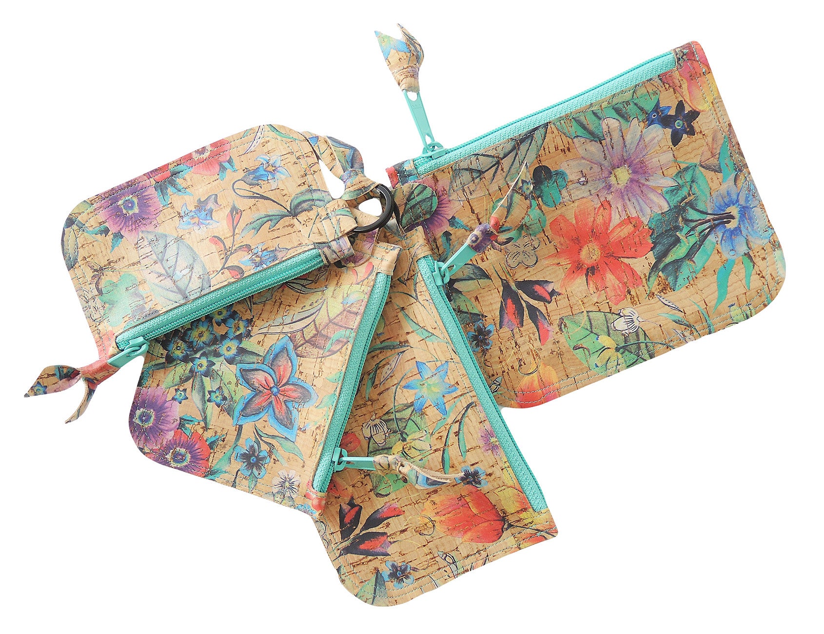 Cork Coin Purse with Key Ring