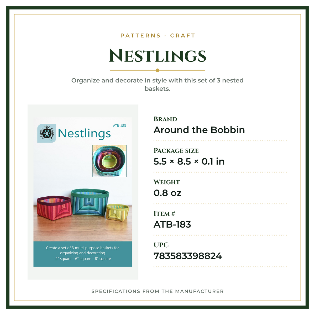 Product Specifications – Nestlings