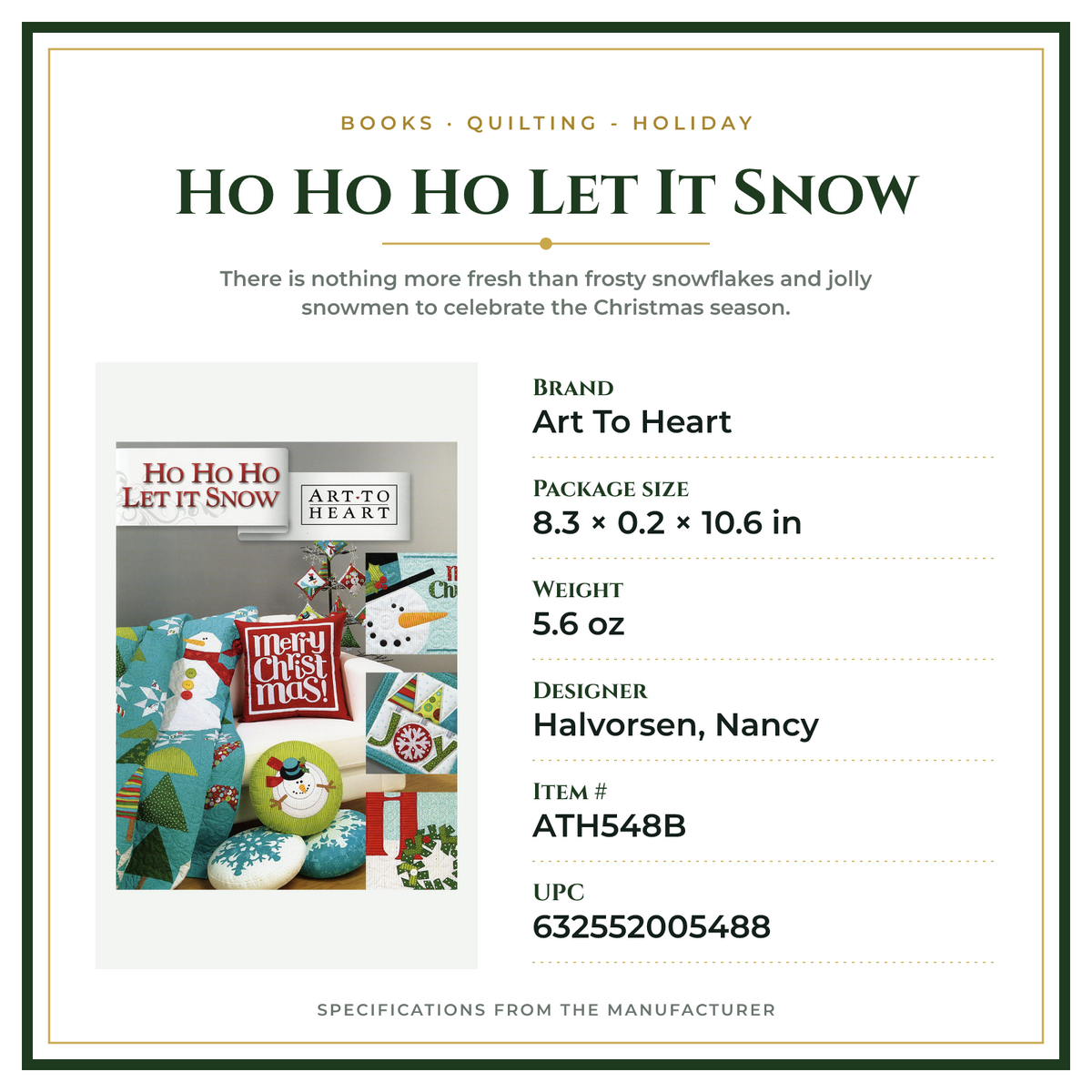 Product Specifications – Ho Ho Ho Let It Snow