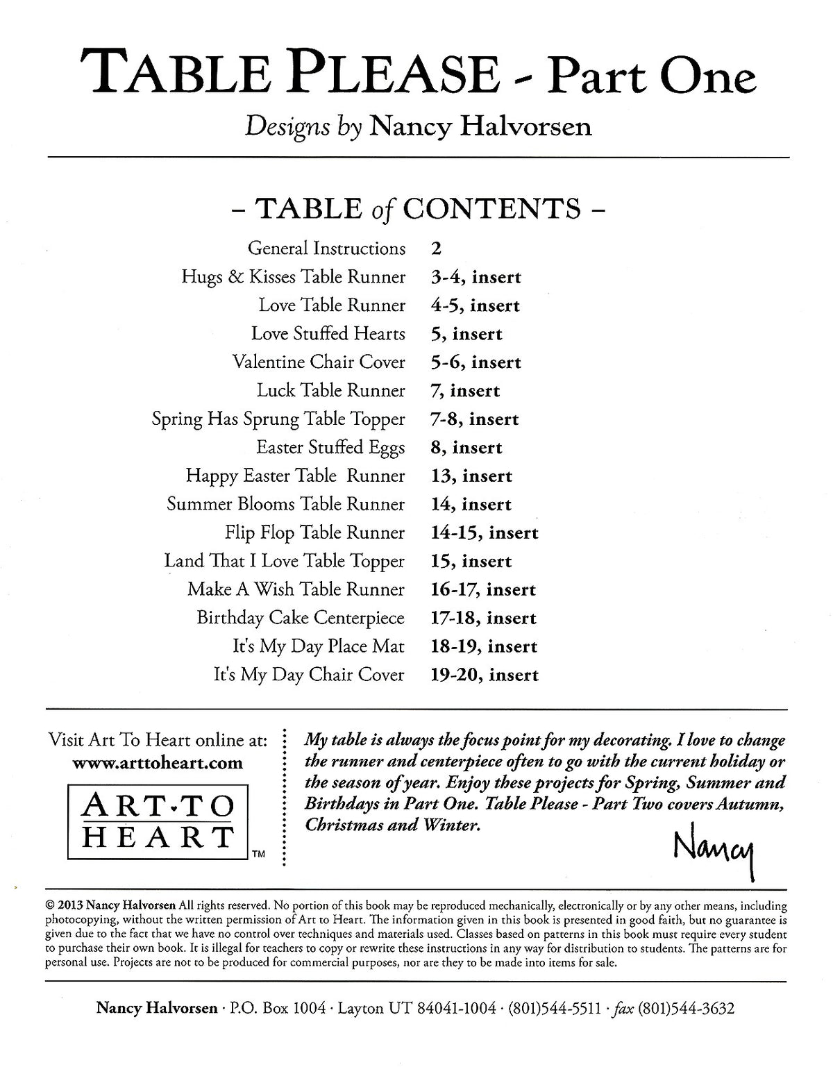 Table Please Part One