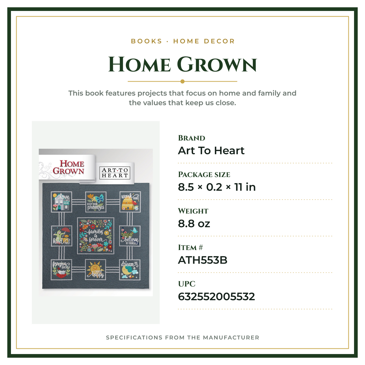 Product Specifications – Home Grown