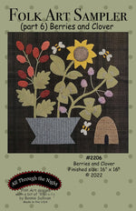 Folk Art Sampler Part 6 Berries and Clover