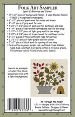 Folk Art Sampler Part 6 Berries and Clover
