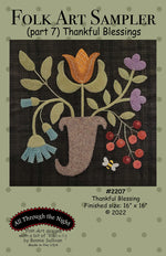 Folk Art Sampler Part 7 Thankful Blessings