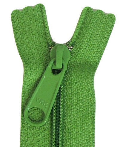 14in Grass Green Zipper Closed End