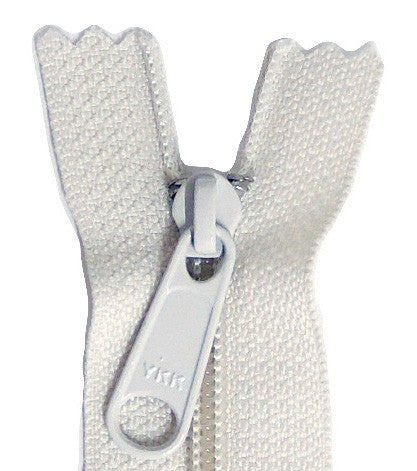 14in Ivory Zipper Closed End