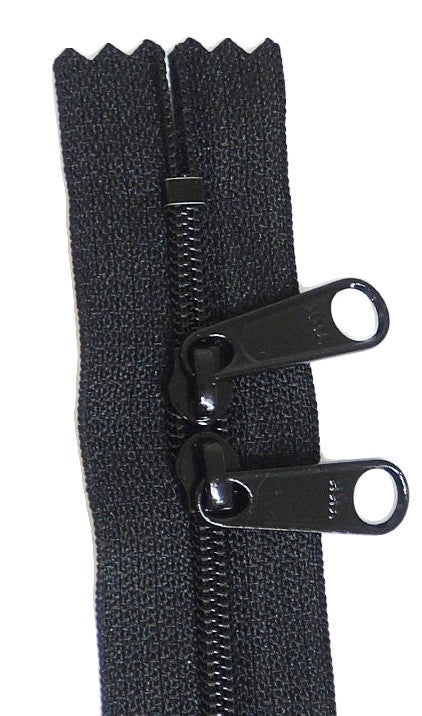 24in Black Zipper Double Slide