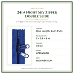 Product Specifications – 24in Night Sky Zipper Double Slide