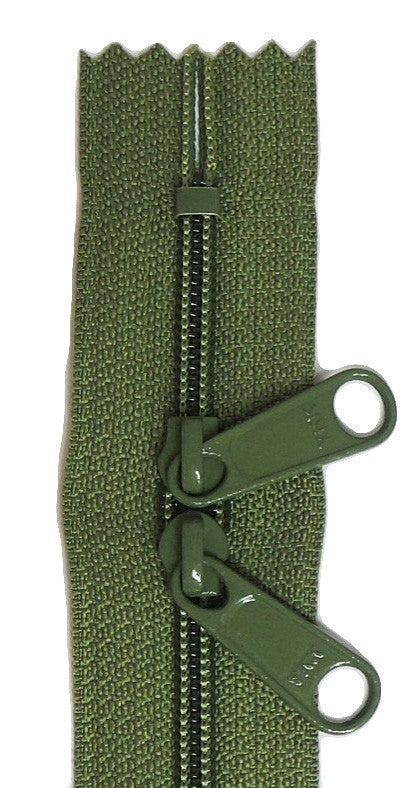24in Olive Zipper Double Slide