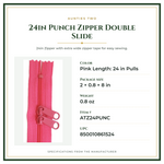 Product Specifications – 24in Punch Zipper Double Slide