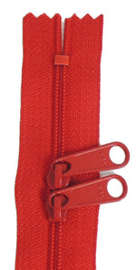 24in Red Zipper Double Slide