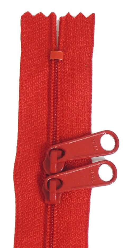 24in Red Zipper Double Slide
