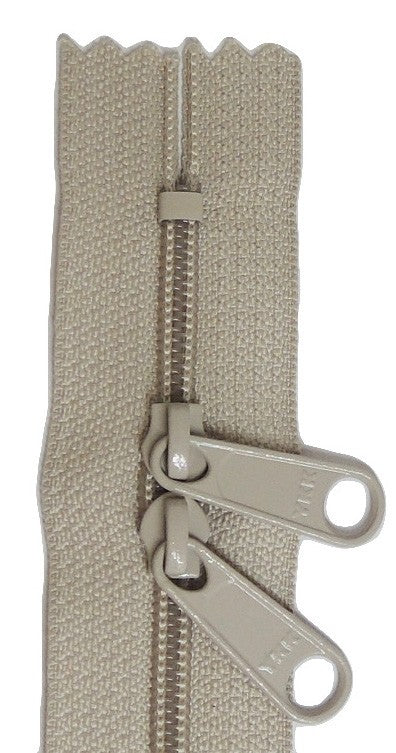 24in Tan Zipper Double Slide