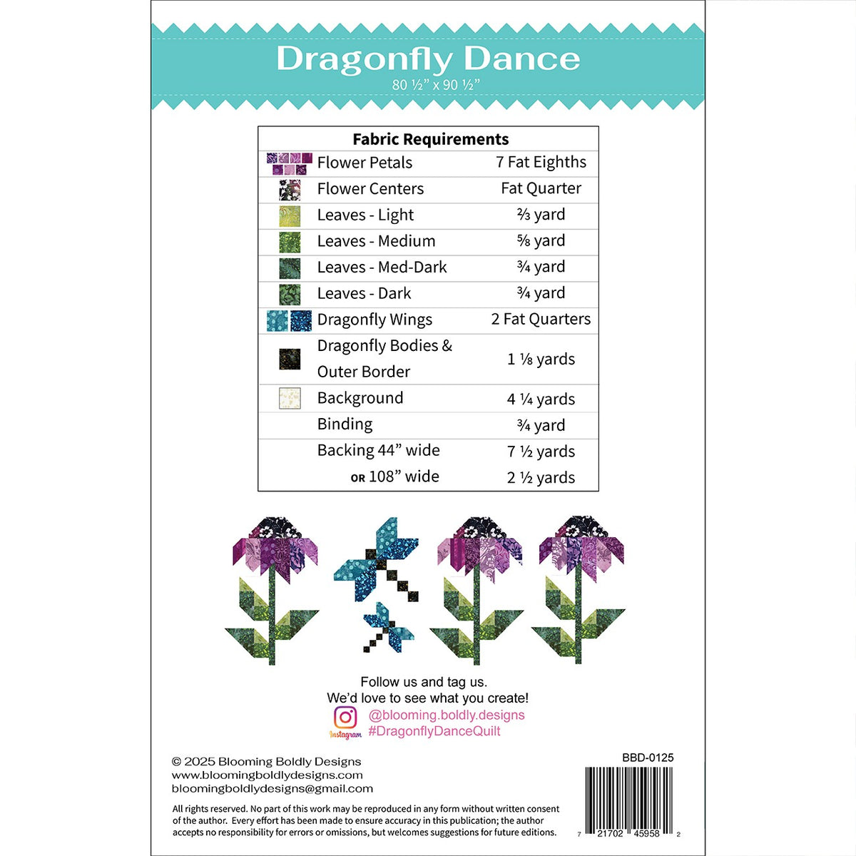 Dragonfly Dance Quilt Pattern