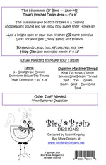 The Hummmm of the Bees Machine Embroidery USB