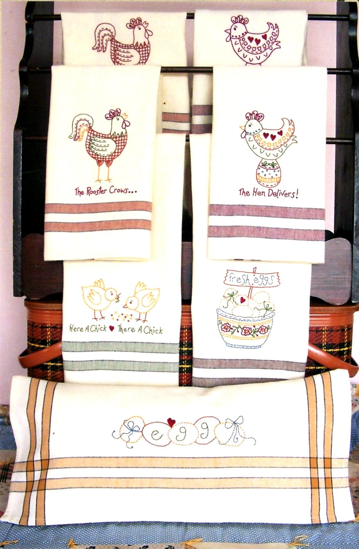 The Hen Delivers Tea Towels