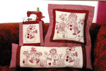 Redwork Snow People
