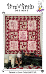 Believe in Santa Quilt Machine Embroidery USB