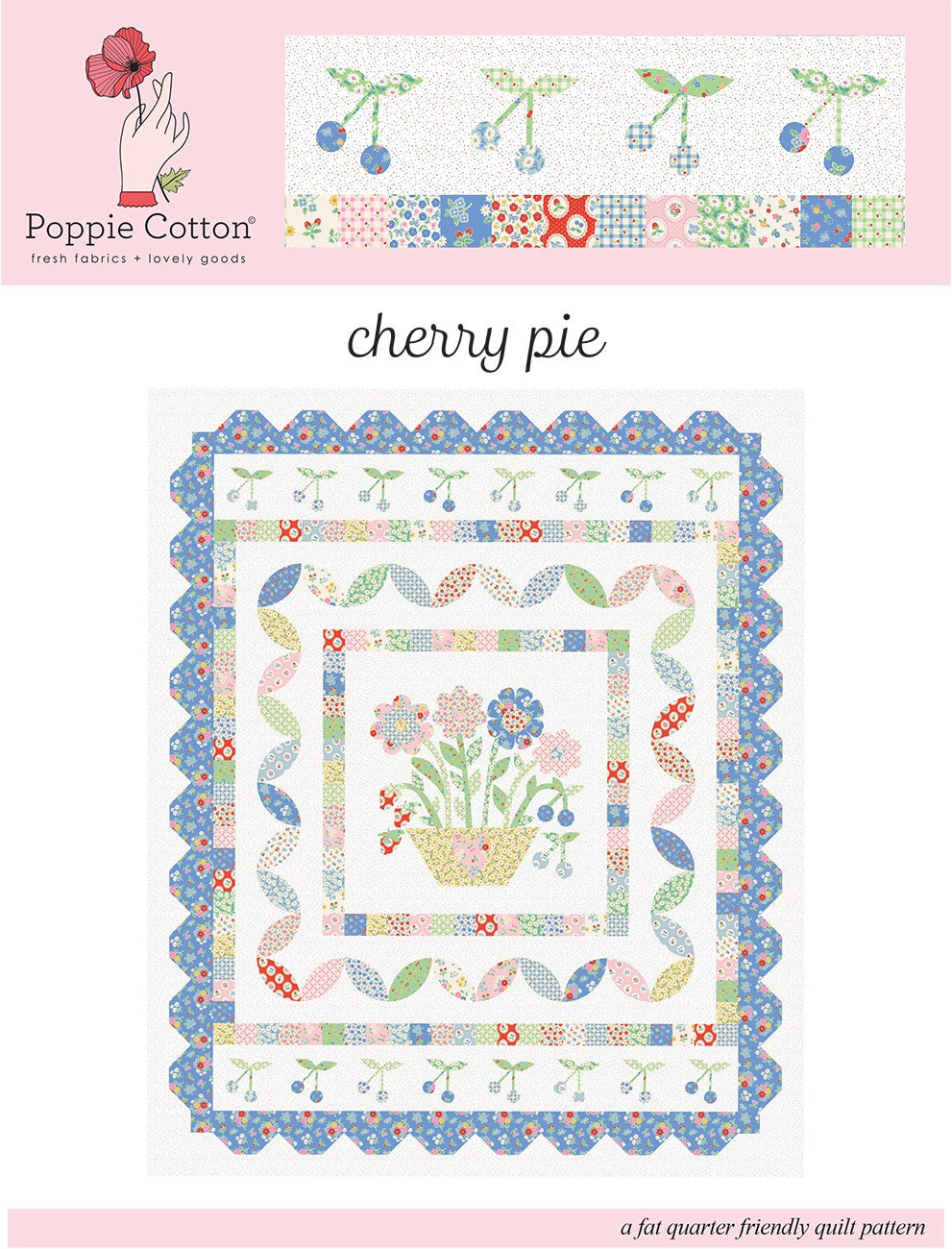 Quilt Pattern Bluebells & Buttercups Cherry Pie